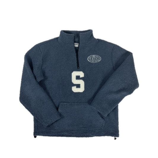 Ocean Blue Sherpa Quarter Zip Jacket