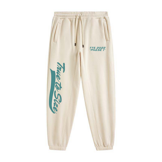 Ivory Puff Print Sweatpants